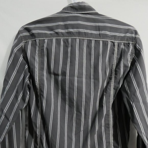 ESPRIT, Slim Fit, xs, extra small, striped button down front shirt, GUC - Picture 11 of 15